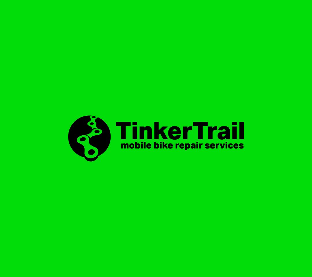 TinkerTrail mobile bike repair branding project – logo, flyer, and visual identity design by RaDesign